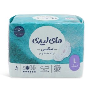 نوار بهداشتی مای لیدی مدل مکسی نیمه ضخیم همیشه خشک بزرگ