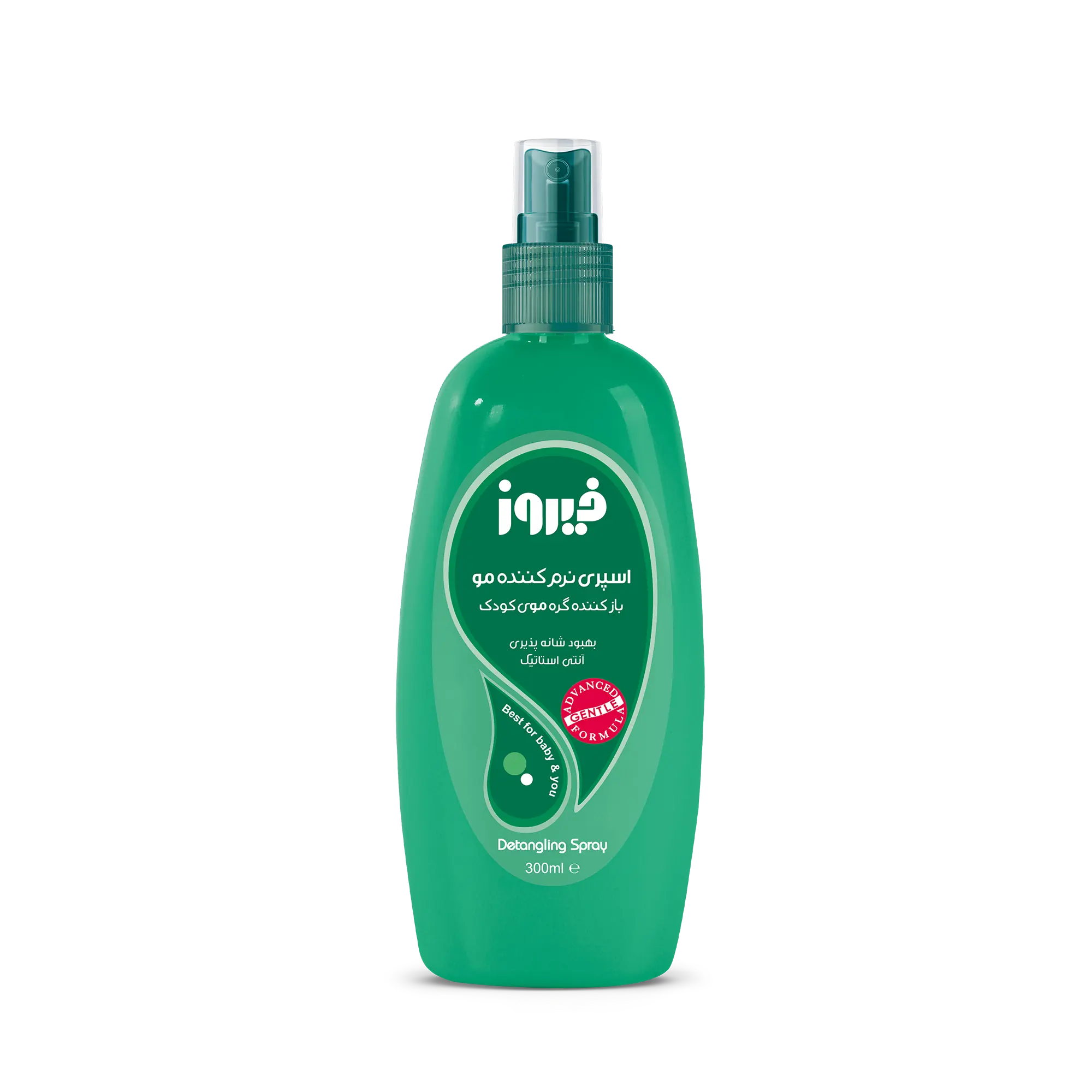 اسپری نرم کننده و ضد گره سبز فیروز 1 اسپری نرم کننده و ضد گره سبز فیروز