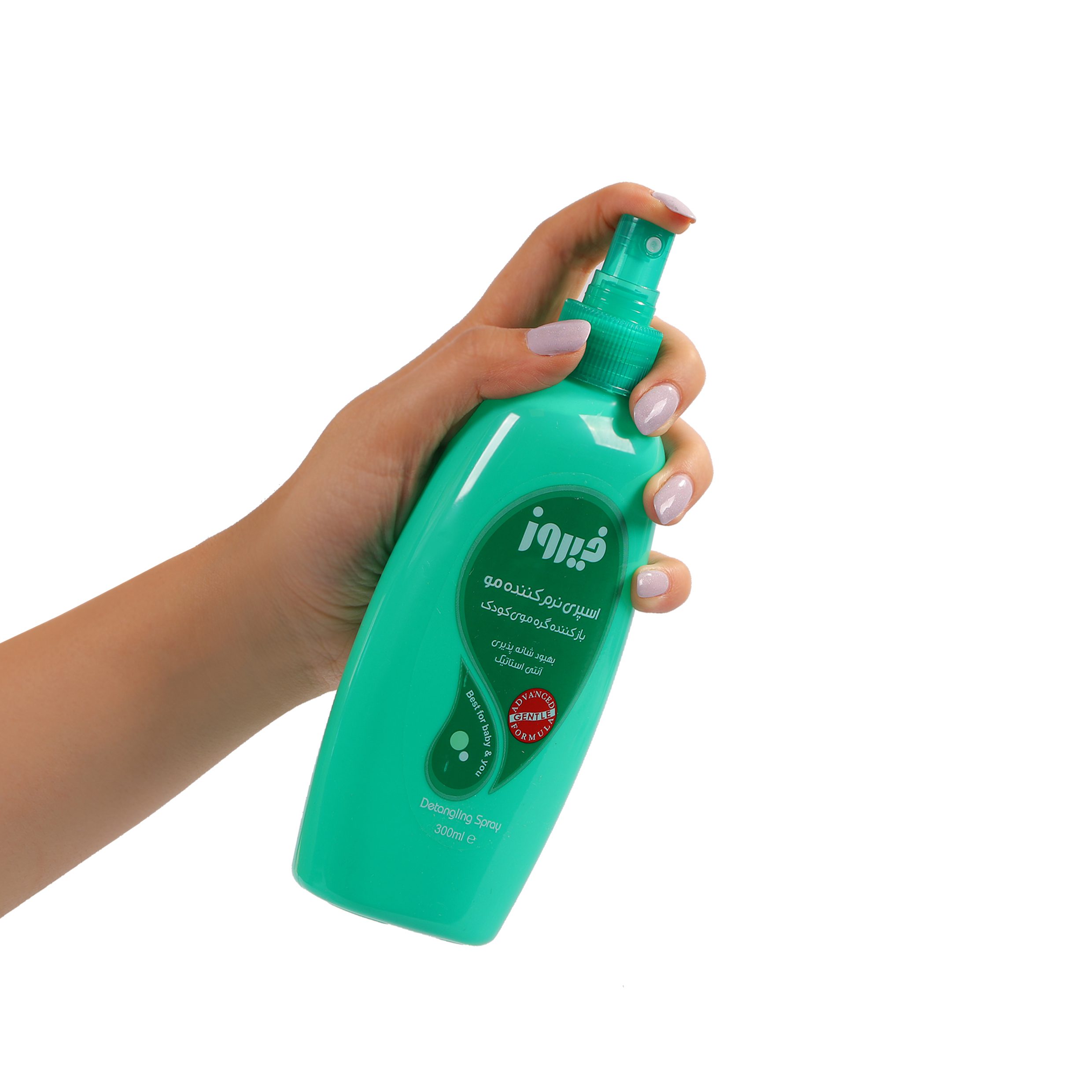 اسپری نرم کننده و ضد گره سبز فیروز 3 اسپری نرم کننده و ضد گره سبز فیروز